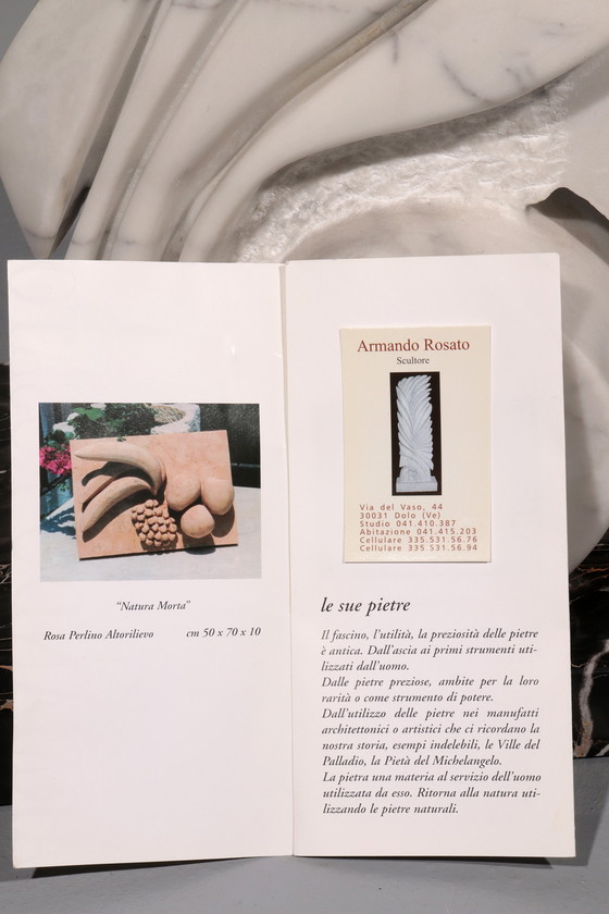 Image 1 of Capolavoro in marmo di Carrara del 1977 di Armando Rosato