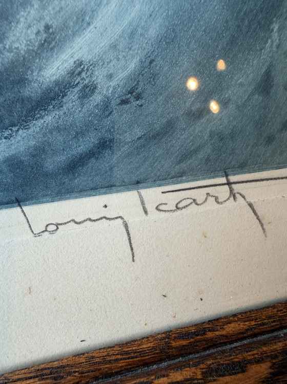 Original Louis Icart Etching "Venus in the Waves" (1931) - Hand-signed + Blind stamp – Paintings & Drawings (photo 2 of 9)