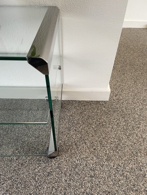 Table d'appoint en verre Gallotti & Radice