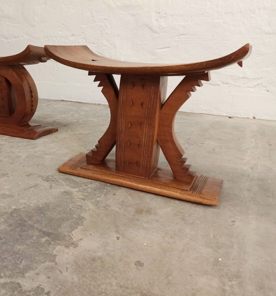 Image 1 of Sgabello Ashanti vintage in legno, africano