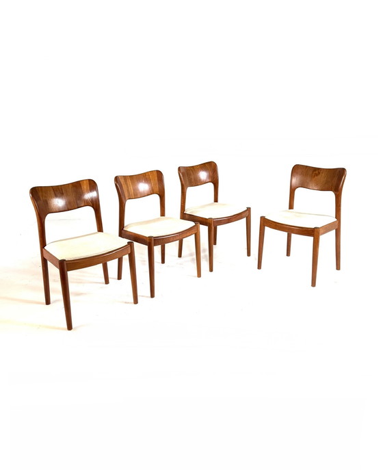 Image 1 of 4x dining room chair model 'Ole', Koefoeds Hornslet '70