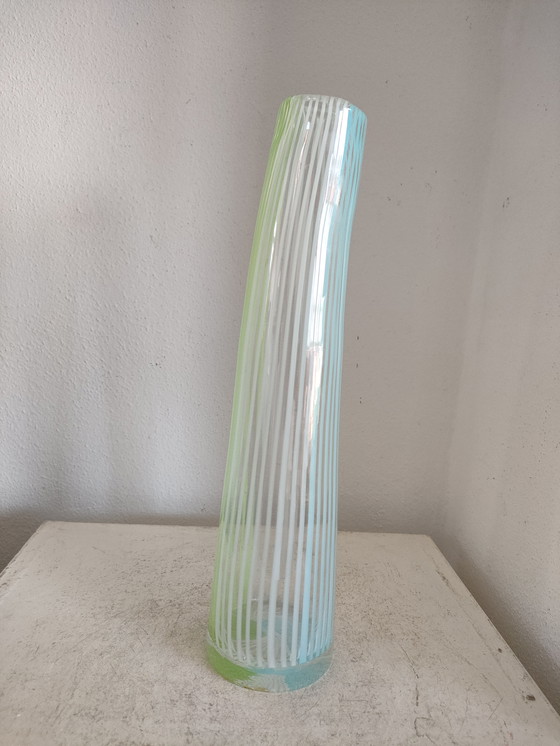 Image 1 of Vaso di design vintage in filigrana di Murano Dino Martens