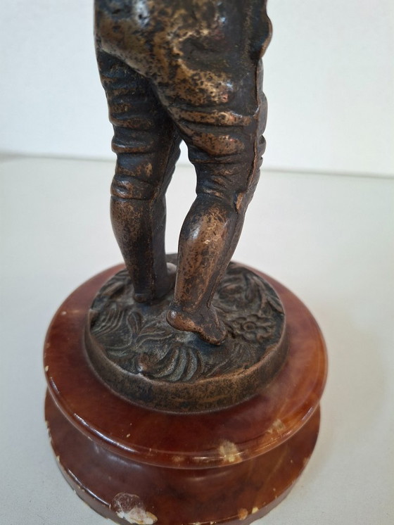 Image 1 of Scultura in Bronzo "Il Giovane Pifferaio"