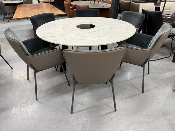 Image 1 of Metaform Laguna Esstisch Keramik Himalaya Platte D150