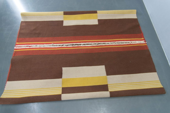 Image 1 of Rare Geometric Carpet by Antonin Kybal, 1948