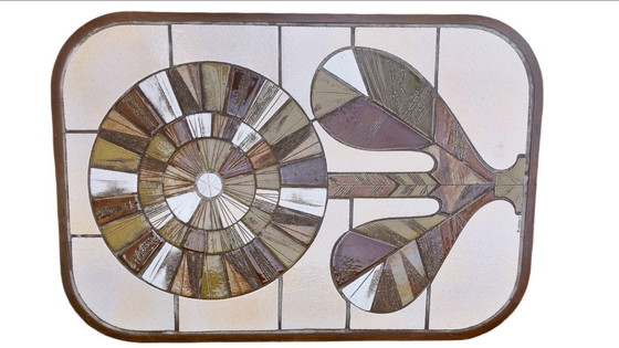 Image 1 of Roger Capron Couchtisch – Modell Shogun – Keramik mit floralem Dekor – signiert