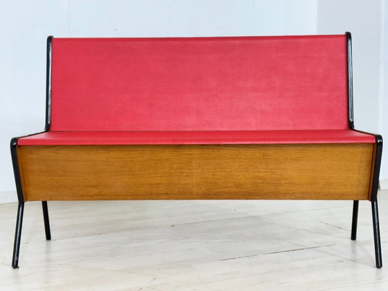 Image 1 of Vintage Design Bench – Mid Century Dining Bench Industrial Look