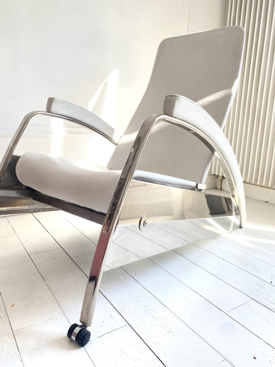 Sillón Jean Prouvé Grand Repos – Tecta, Loveseat, Leather, Metal (photo 6 of 14)