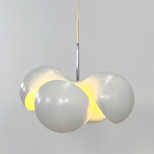 Dafne hanglamp in glasvezel van Olaf Von Bohr voor Valenti, jaren 70