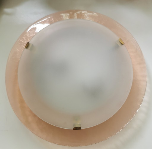 MURANO Grande applique rosa antico