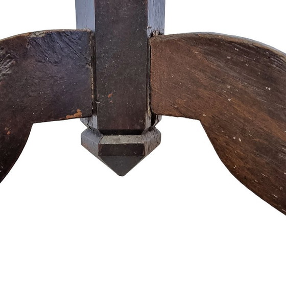 Image 1 of Table à plantes tripode en bois, de style français ancien, seconde moitié du XIXe siècle