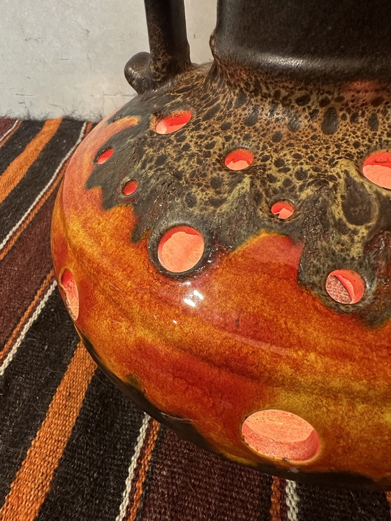 Image 1 of Vintage XL Fat Lava Vloerlamp - keramiek