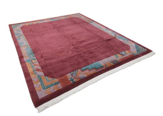 Original Modern Designer Highland Wool Rug Nepal 287 x 250 cm, Rugs & carpets, Pink (photo 4 of 10)
