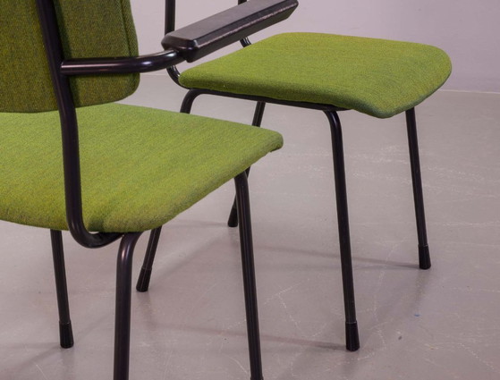 Mid-Century Dutch Design Vivid Green Gispen Dining Chairs Model 1235 by André Cordemeyer, Set of 6. The (photo 13 of 23)