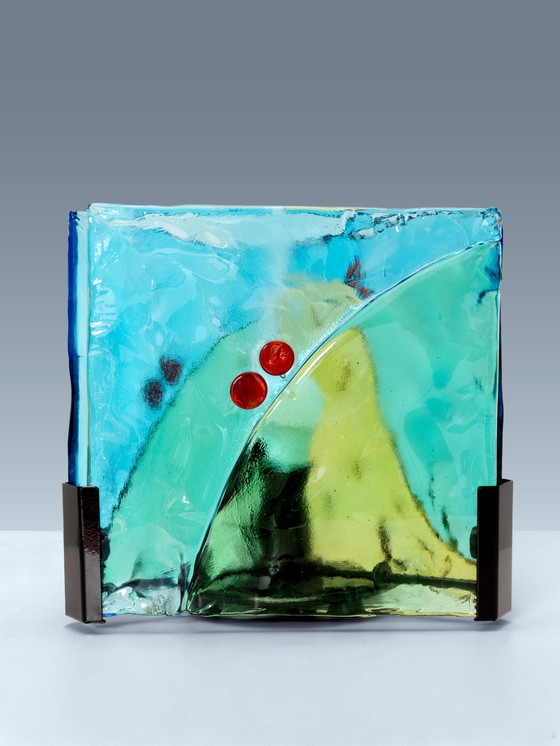 Image 1 of Glas in lood tafellamp