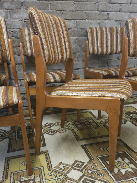 Image 1 of Set of 6 vintage Scandinavian chairs, 1970s
