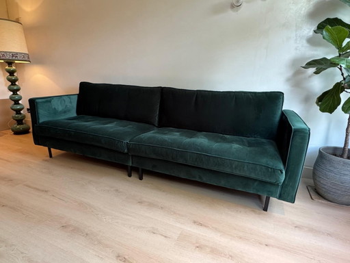 Velvet Sofa Dark Green – banken, Metal (photo 2 of 8)