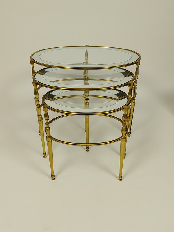 Image 1 of Tables gigognes Vintage Hollywood Regency