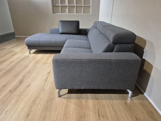 Image 1 of Xooon Ecksofa - Anthrazit - Stoff - Design - Kopfstützen