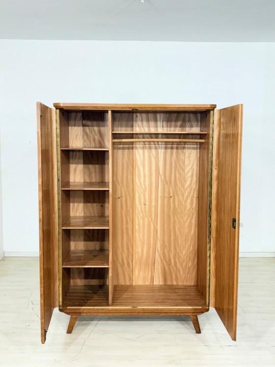 Image 1 of Beautiful vintage wardrobe, linen cupboard, wooden cabinet