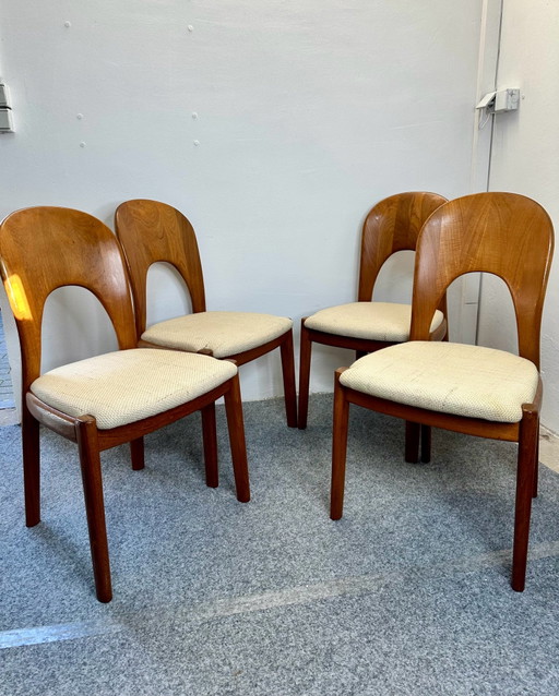 Sillas de comedor de teca Danish Design Modelo Ole / Morten N. Koefoed Hornslet