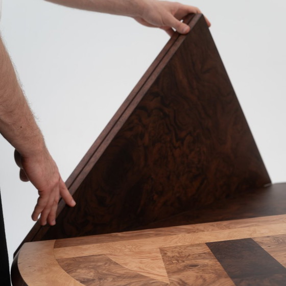 Image 1 of Bauhausly Table ROUND/SQUARE QUAD0 Walnut mix