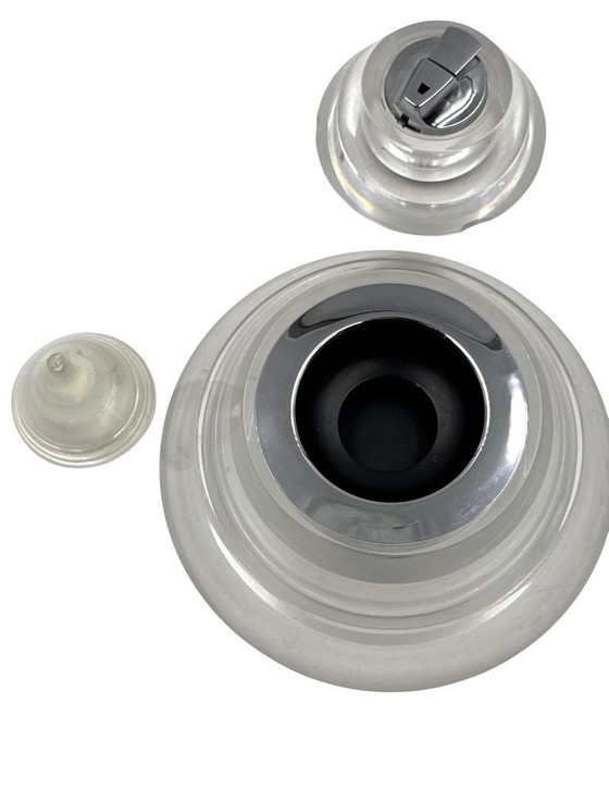 Image 1 of Space age lucite conical smoking set, Italy 1970