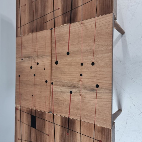 Image 1 of Table de salle à manger vintage en noyer, années 1970