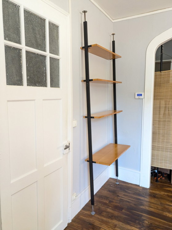 Image 1 of Modular floor/ceiling shelving unit by Wohnbedarf, Switzerland, 1960