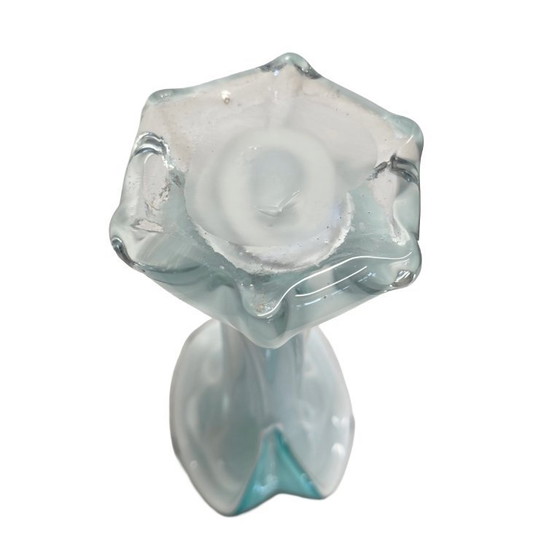 Image 1 of Jarrón opalino estilo Murano – vidrio soplado a mano, años 50/60