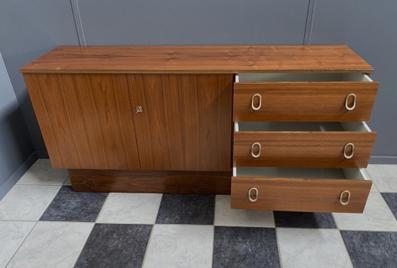 Image 1 of Sideboard brass grips on the drawers 1970s palisander
