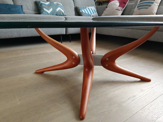 Image 1 of Porada Denuo Salontafel – Italiaans Design – Massief Hout & Glas