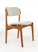6x Erik Buch for O.D. mobler chairs vintage reupholstered