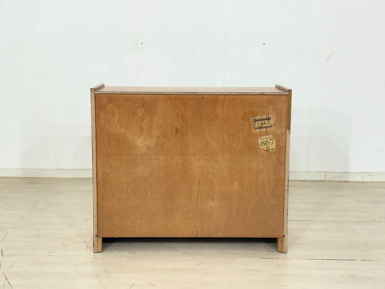 Image 1 of Commode/petite vitrine style années 60 – Bois d'orme