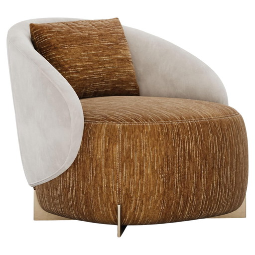 Cesare Lacca Mid Century Moderner italienischer Samt-Sessel für ISA Bergamo