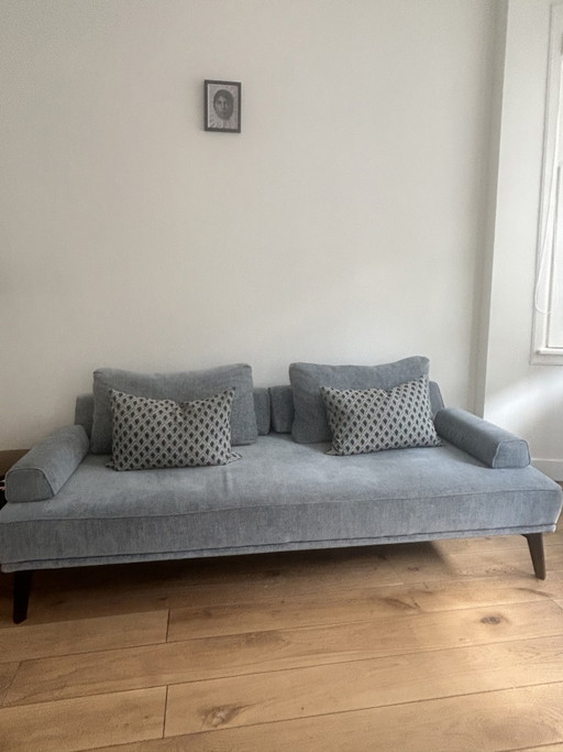 Lettino da giorno Furninova Verde chiaro/Blu – daybeds, Textile