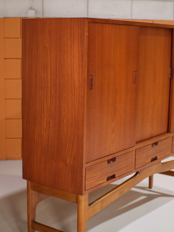 Image 1 of Highboard dresser Danish vintage teak wood