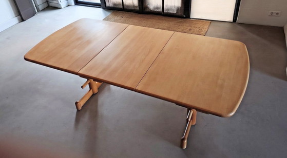 Vintage Pendulum Dining Table – Stokke, Wood (photo 4 of 15)