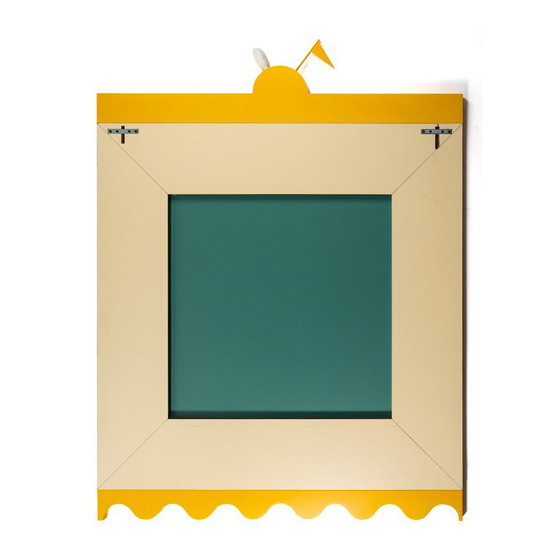 Specchio da parete “Ollo” di Alessandro Mendini per Museo Alchimia, 1988 – Glass, Wood (photo 3 of 6)