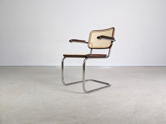 Image 1 of Silla cantilever original Thonet S64V Silla de diseño Marcel Breuer marrón