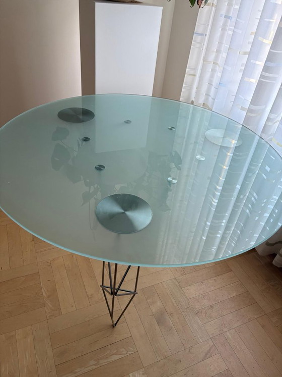 Image 1 of Beautiful glass designer dining table