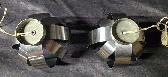 Image 1 of Pair of table or wall lamps by Jocelyne Trocmé for Oxar - circa 1970