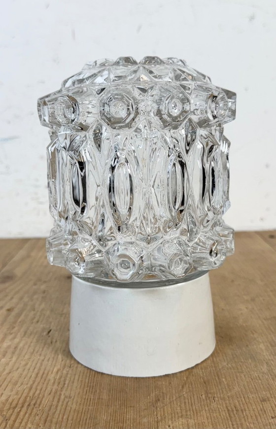 Image 1 of Lampada da soffitto vintage in porcellana bianca, anni '70