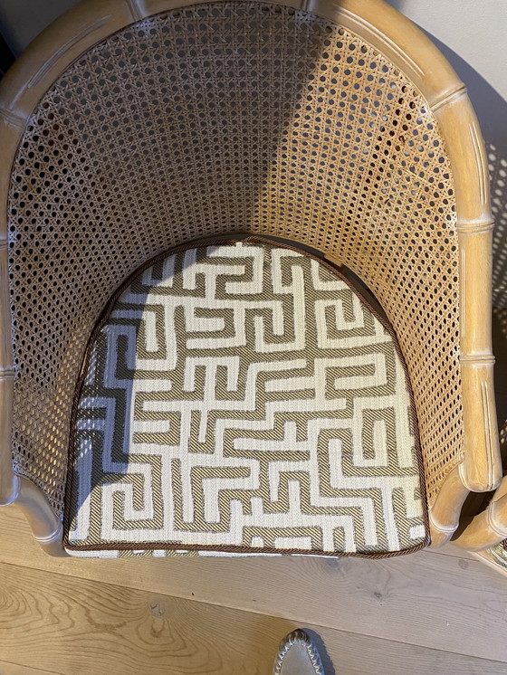 Image 1 of chaises vintage en faux bambou