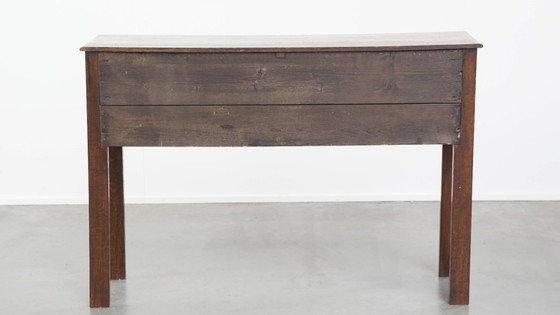 Image 1 of Table d'appoint/meuble de couloir ancien en chêne anglais du 19e siècle