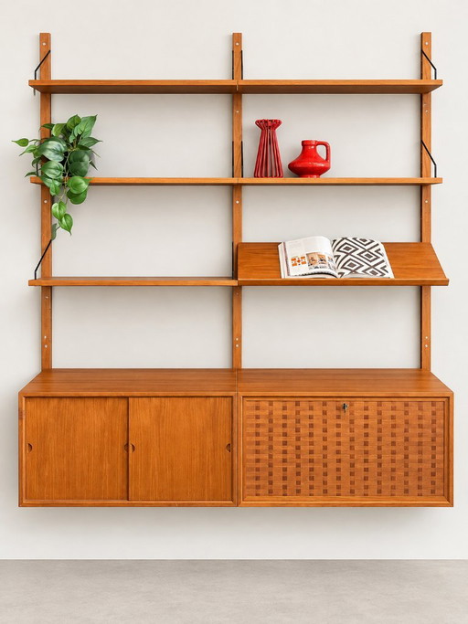Wand Systeem | Royal System | Poul Cadovius | Teak – wandrek, Wood