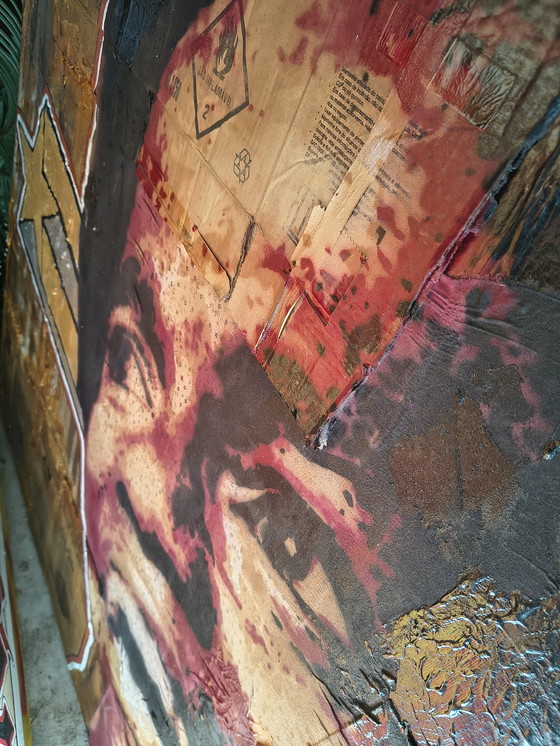 Image 1 of Three-part Claus Costa Jacksons Diana Ross Michael Jackson art