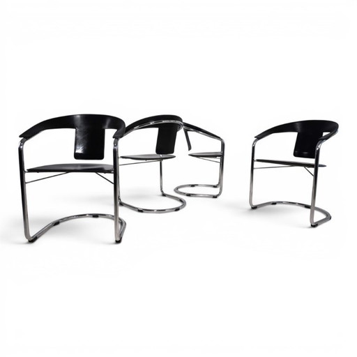 Set of 4 Dining Chairs by A. Rizzatto for Lo Studio