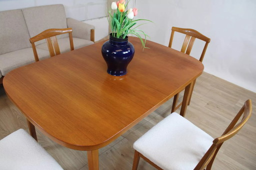 Table à manger scandinave vintage en teck – Suède, 1960