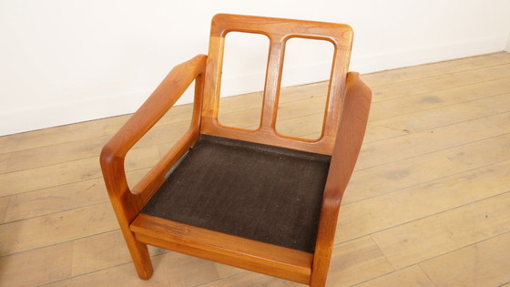 Image 1 of Poltrona lounge vintage | Teak | Crema | Juul Kristensen